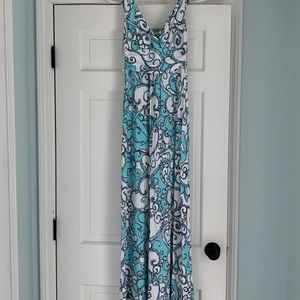 Lilly Pulitzer anchor print maxi dress